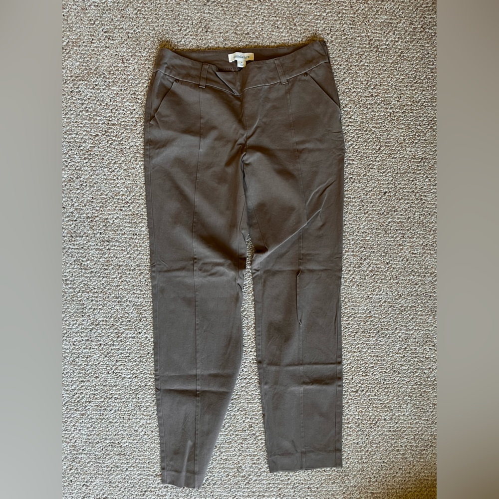 Sundance Equestrian Style Tapered Mushroom Brown Pants